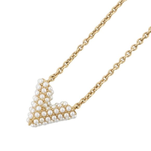 LOUIS VUITTON Collier Essential V Perle Resin(Pearl)/Metal Gold - Picture 3 of 13